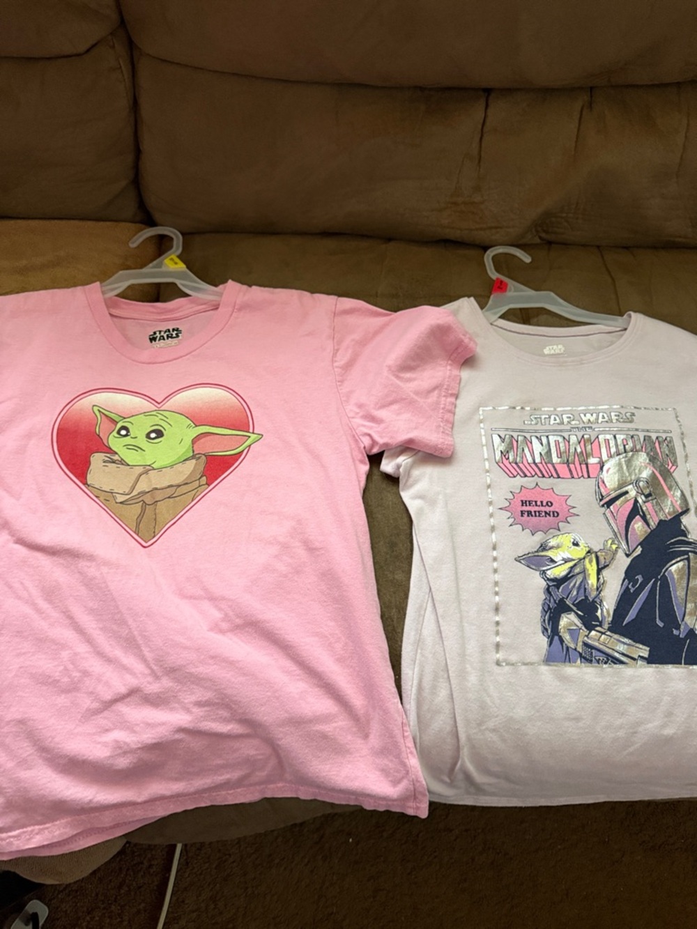 Star Wars Pink Grogu Heart Graphic Tee